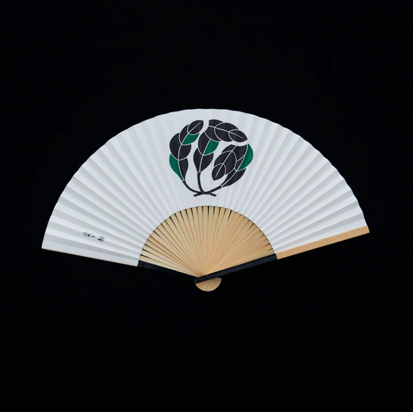 KAMON: Folding Fan Varied Oak