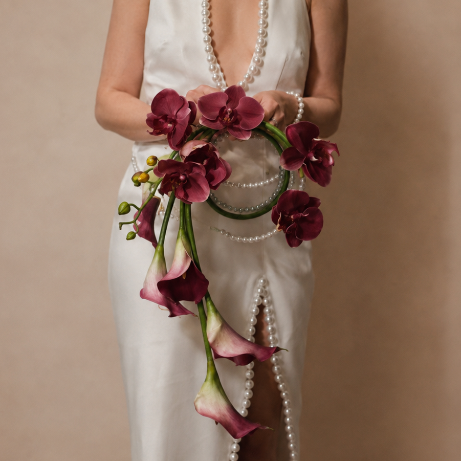 Sculptural Orchid Bouquet