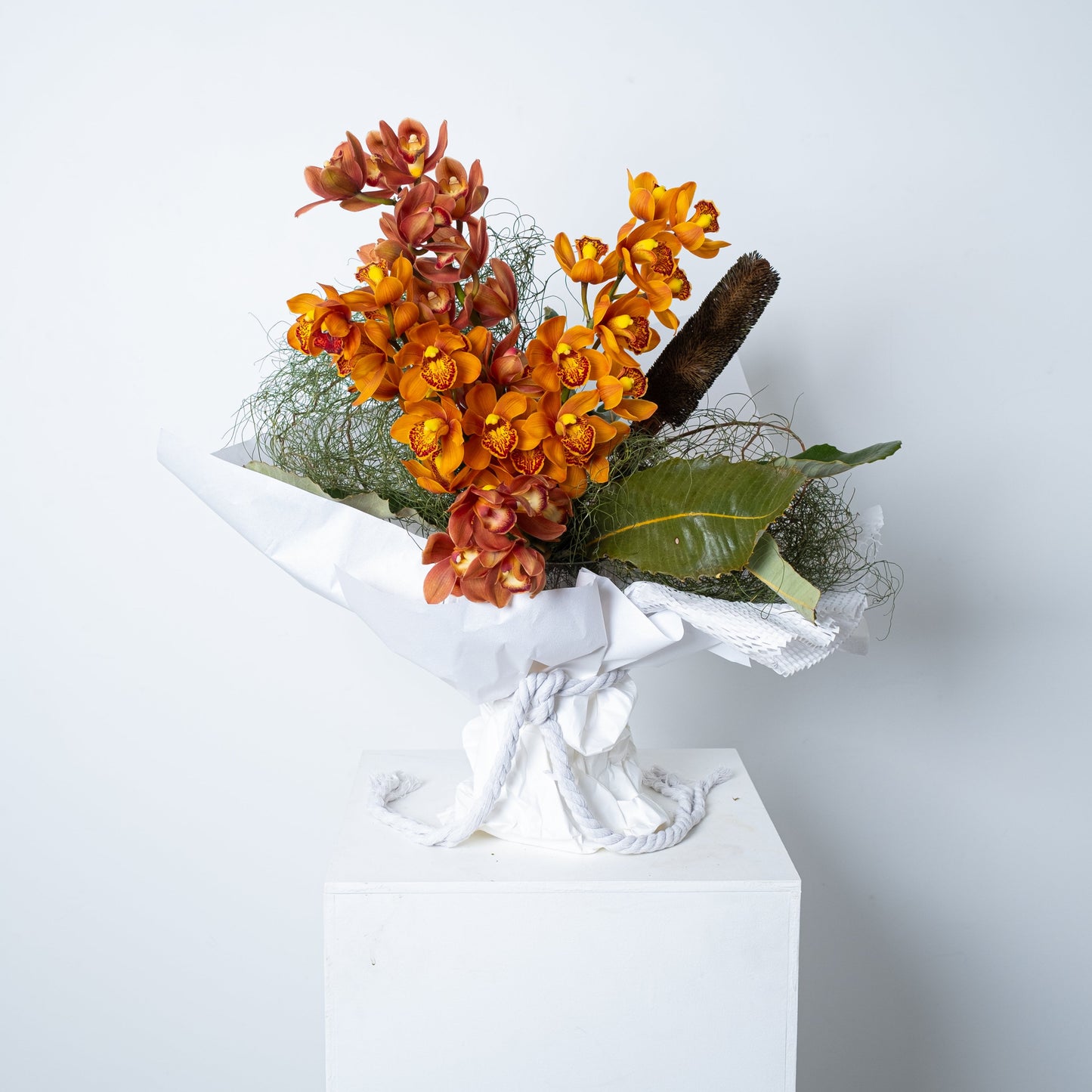 Sculptural Cymbidium Bouquet