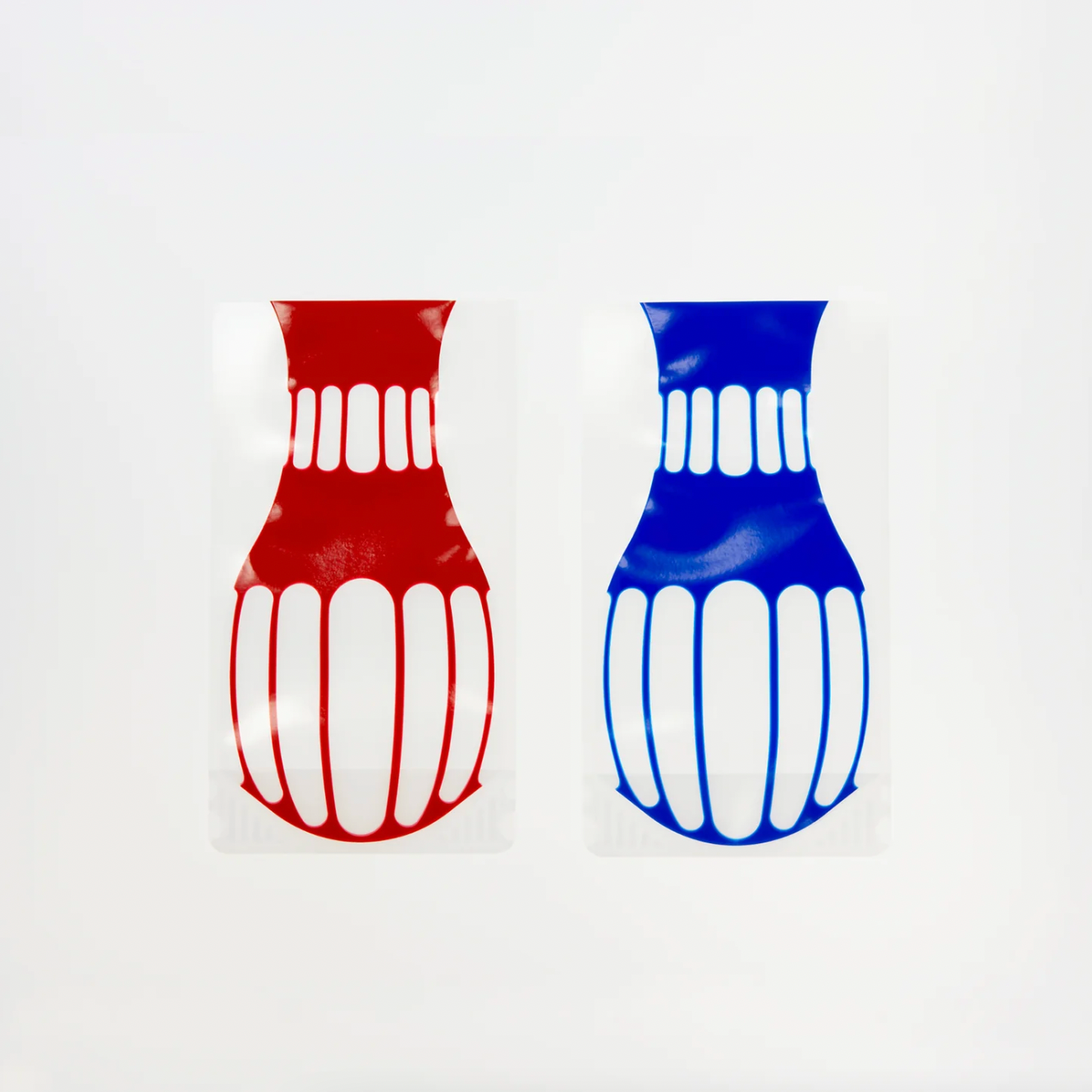 Flower Vase - Blue Red