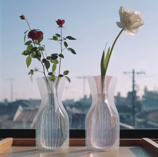 Flower Vase - Lace Stripe